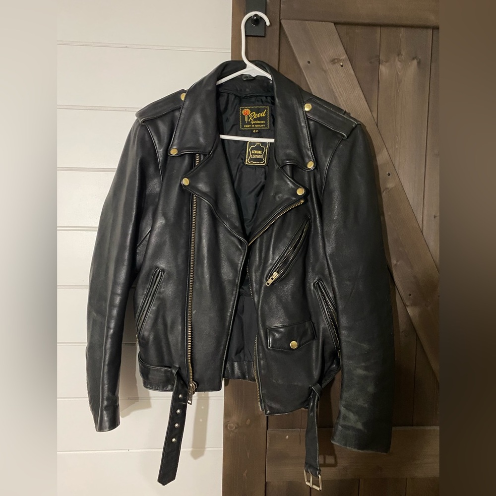 Genuine leather jacket.